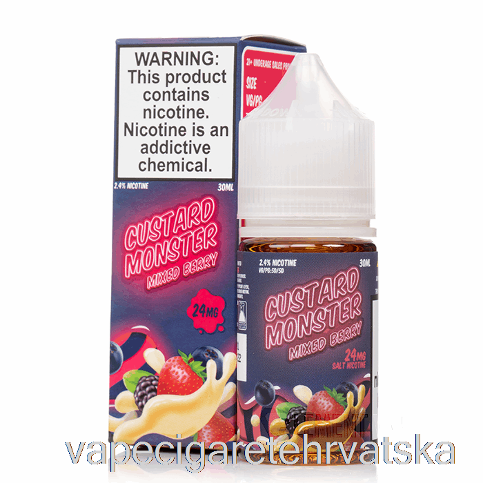 Vape Hrvatska Mixed Berry - Custard Monster Salts - 30ml 24mg